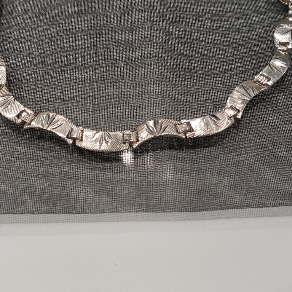 Vintage Solid Sterling Silver Bracelet - image 2
